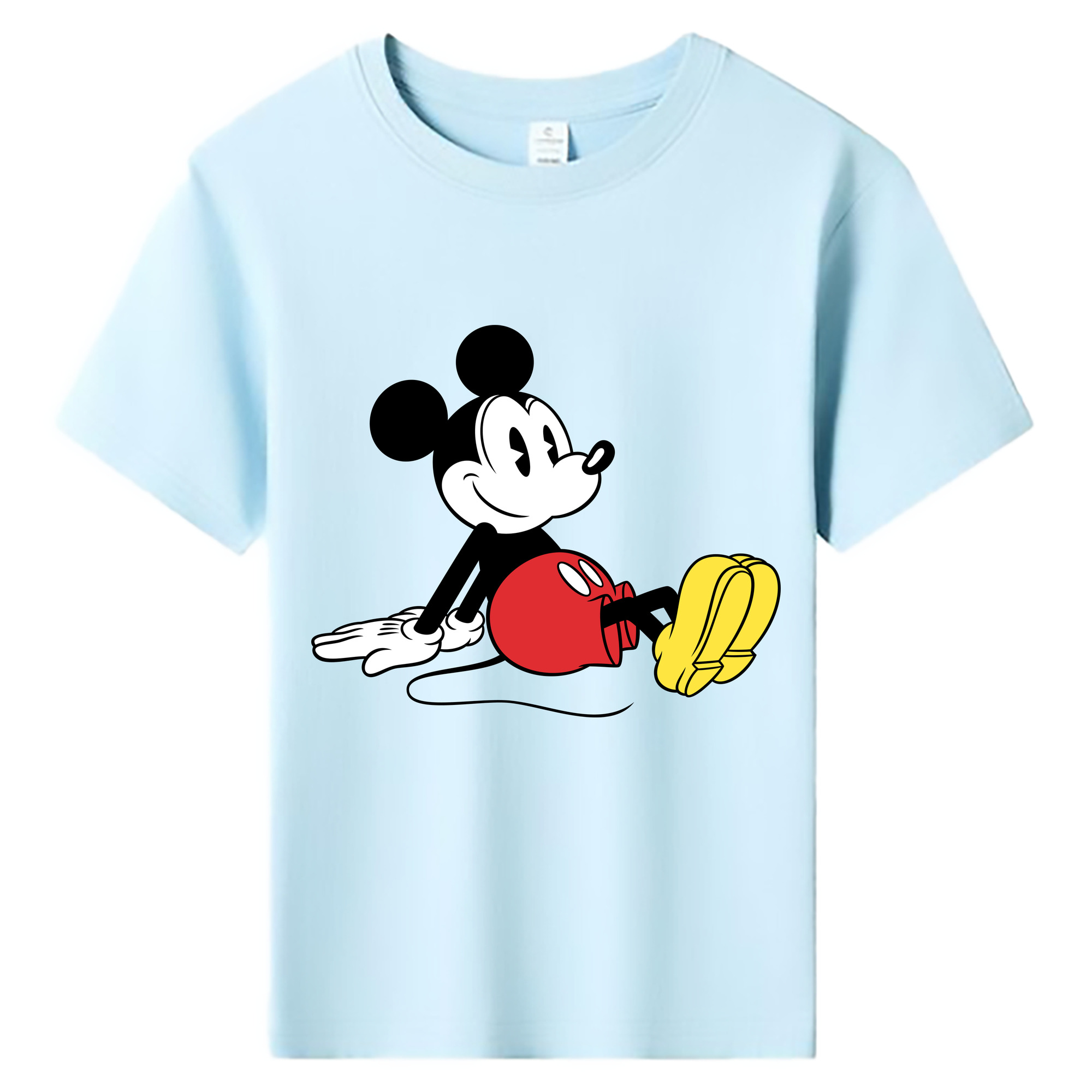 ミッキーマウス Mickey Mouse 綿100％キッズTシャツ（フロントプリント）